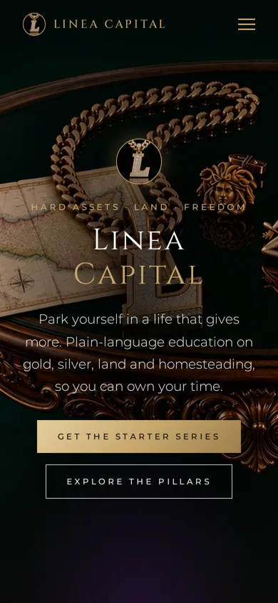 Linea Capital — Home on mobile