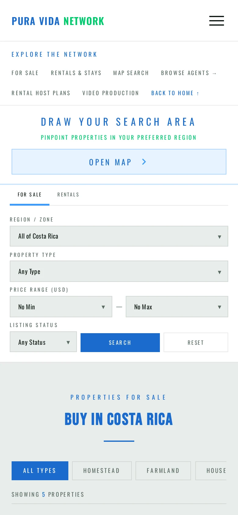 Pura Vida Network — Browse on mobile