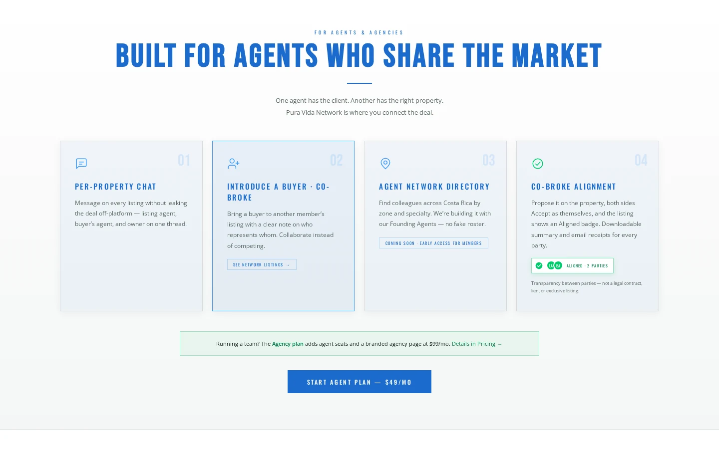 Pura Vida Network — “Built for agents who share the market”