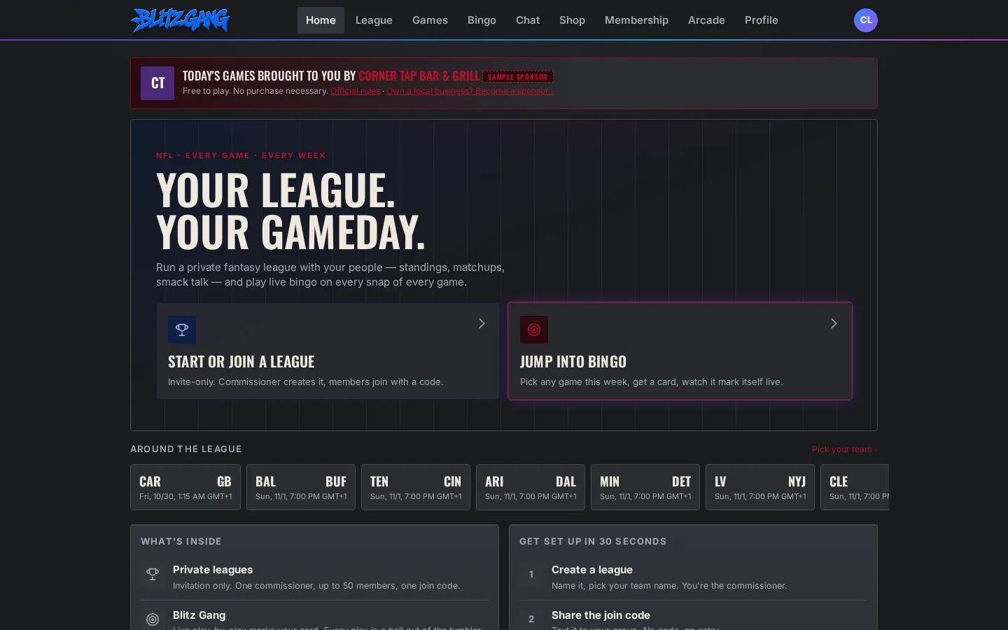 Blitz Gang website