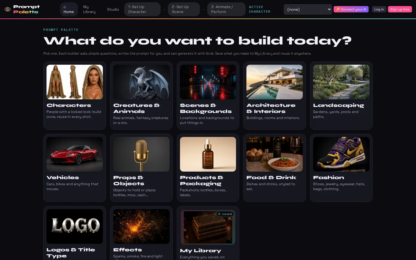 Prompt Palette website