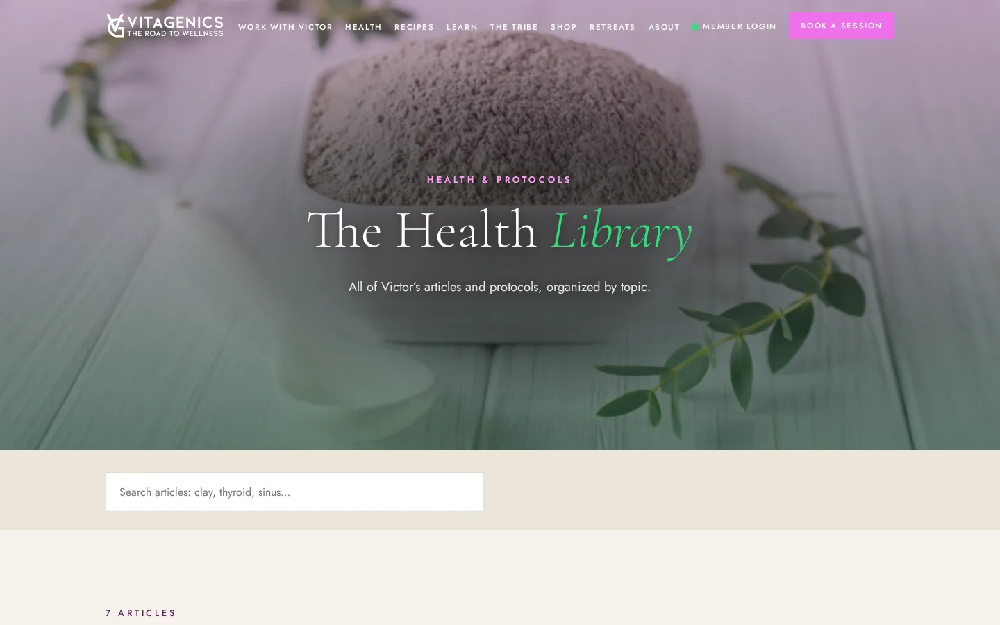 Vitagenics — The Health Library