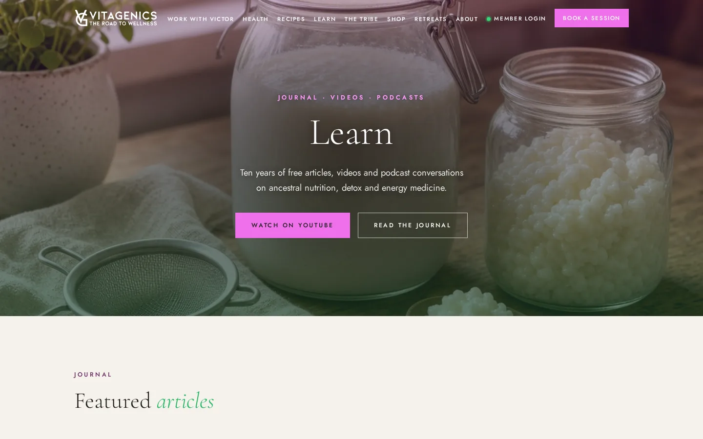Vitagenics — Learn: journal, videos and podcasts