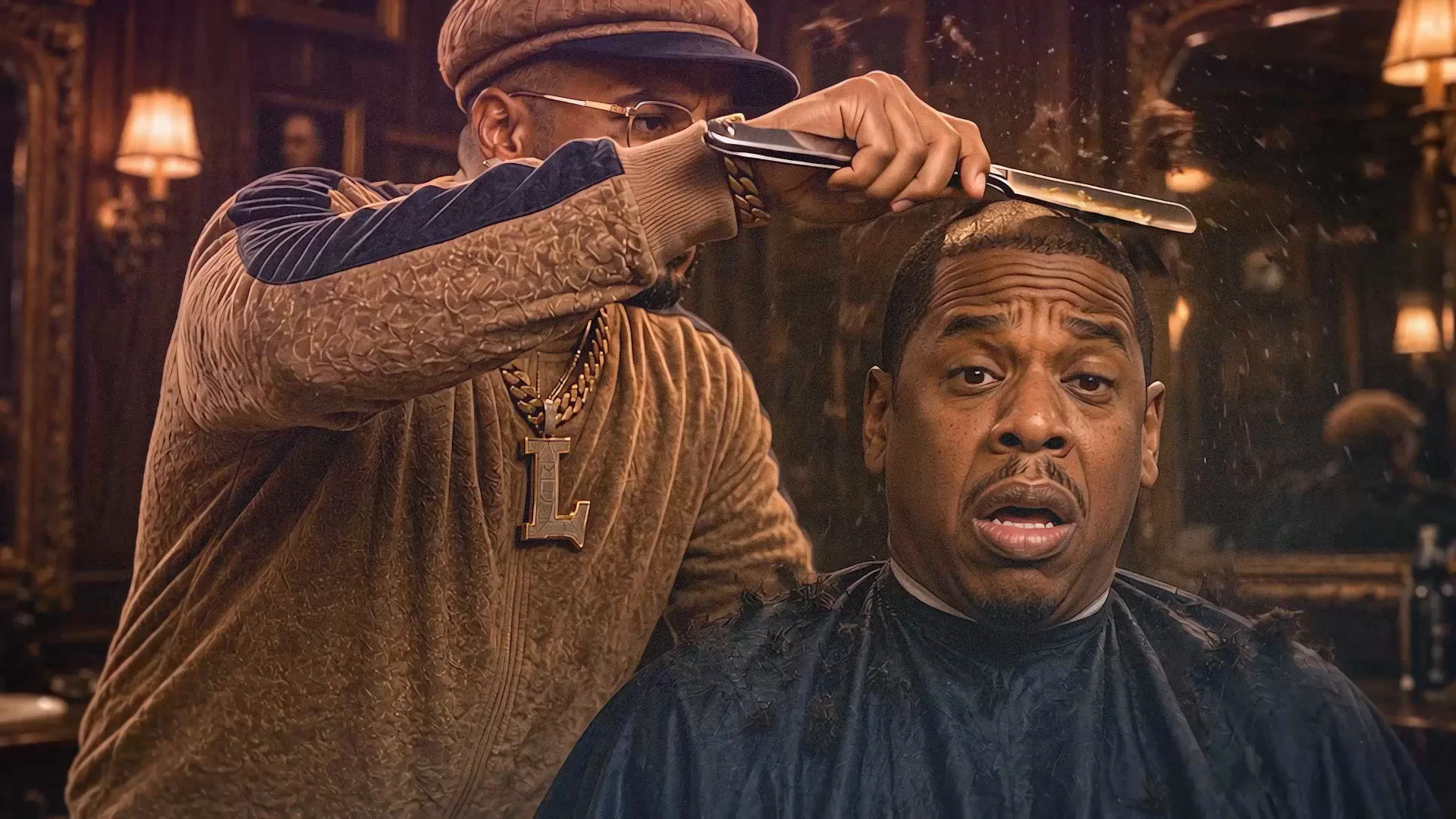 Locked scene — Barber shop, 0:31